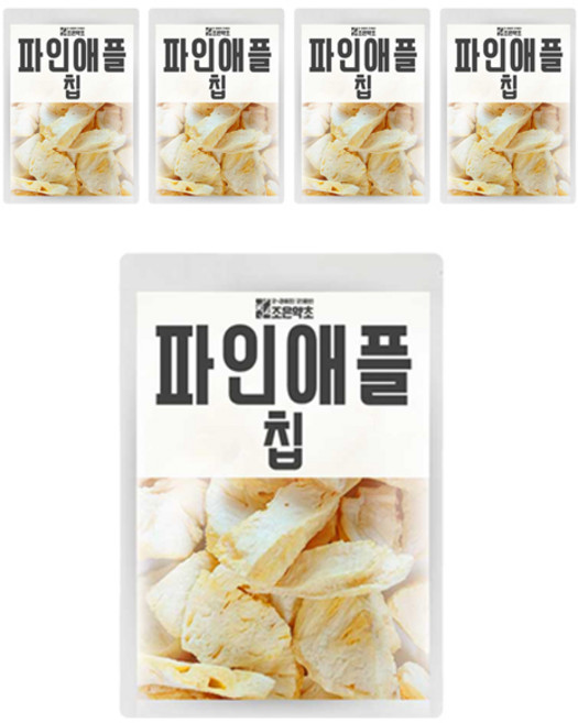 조은약초 동결건조 파인애플 칩, 150g, 5개