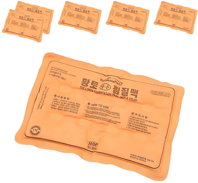 엠디프라임 황토 냉온 찜질팩, 6개