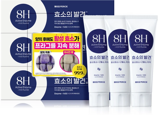 페리오 효소의발견 1450 고불소 치약 시그니처민트 100g, 1개, 3개입 - 쿠팡