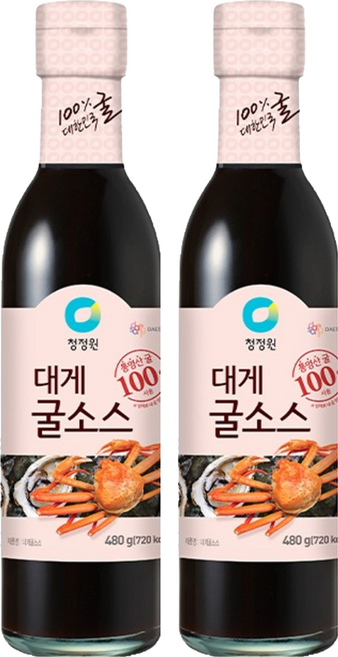 청정원 대게 굴소스, 480g, 2개