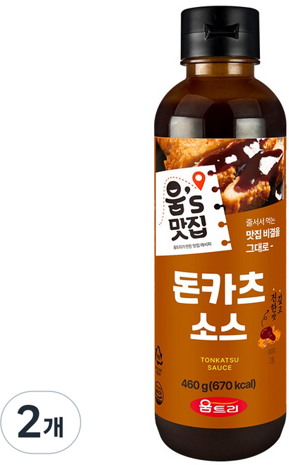 움트리 돈카츠소스, 460g, 2개
