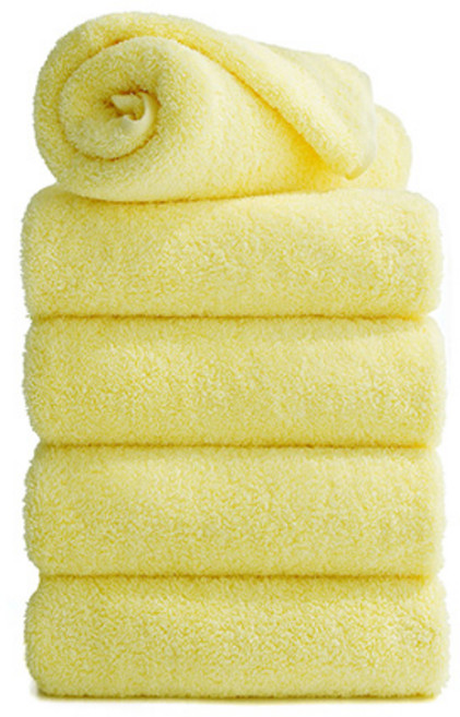 타월톡톡 호텔수건 200g 40수 코마사, 옐로우, 5개