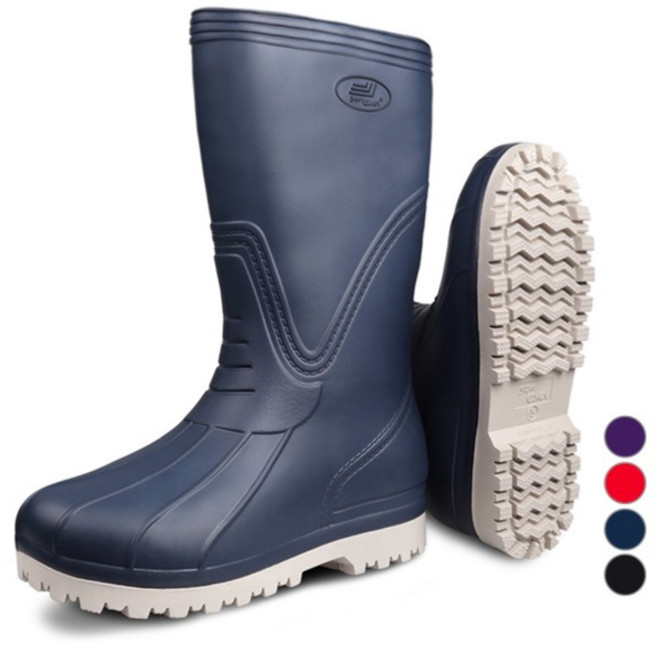 슈퍼카미트 남성용 EVA 초경량 논슬립 소프트 쿠션 장화 DY900