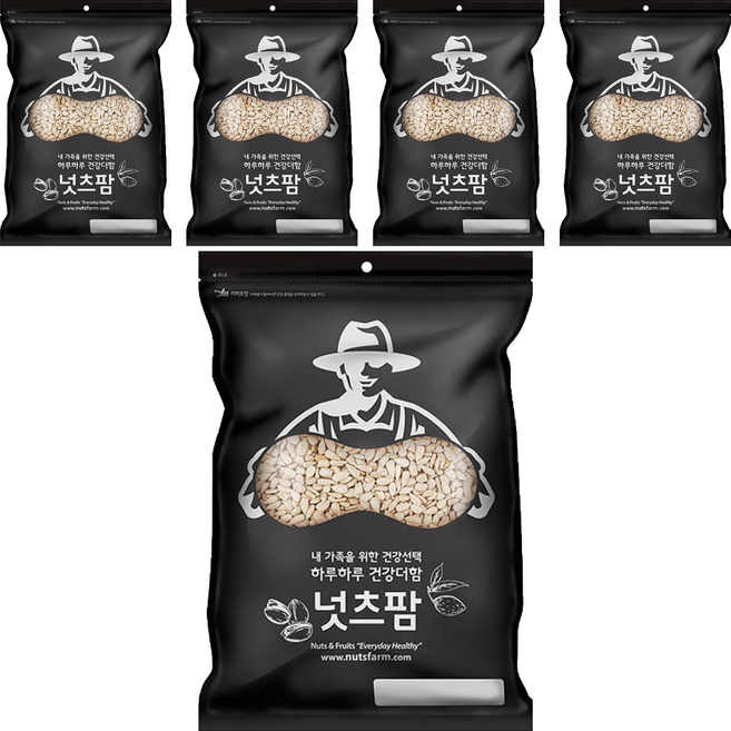 넛츠팜 해바라기씨 미국산, 400g, 5개