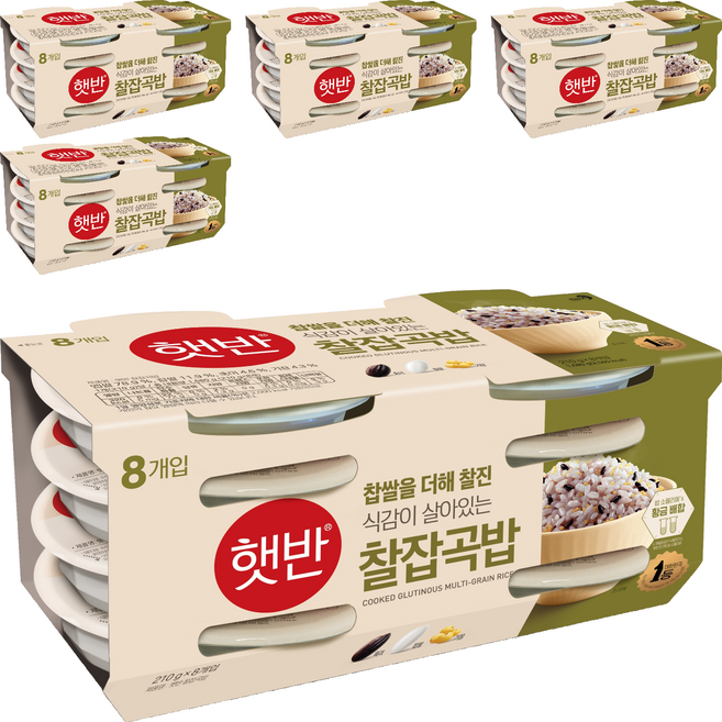 햇반 찰잡곡밥, 210g, 40개