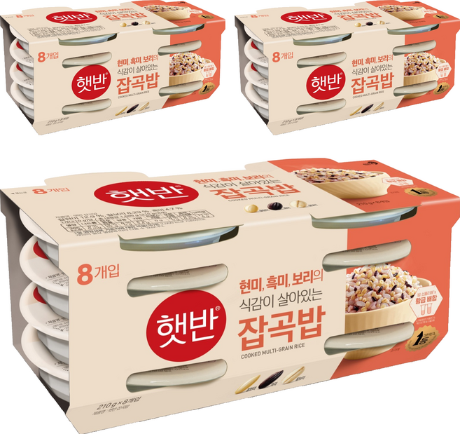 햇반 잡곡밥, 210g, 24개