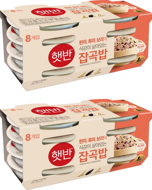 햇반 잡곡밥, 210g, 16개