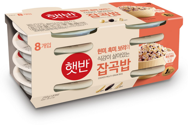 햇반 잡곡밥, 210g, 8개
