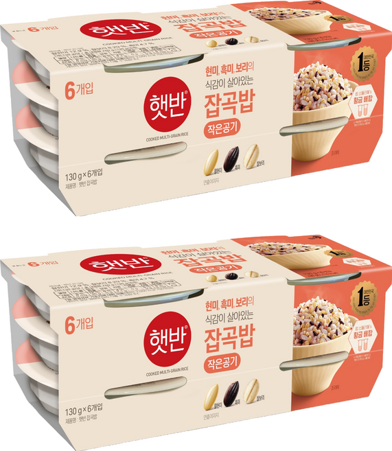 햇반 잡곡밥, 130g, 12개