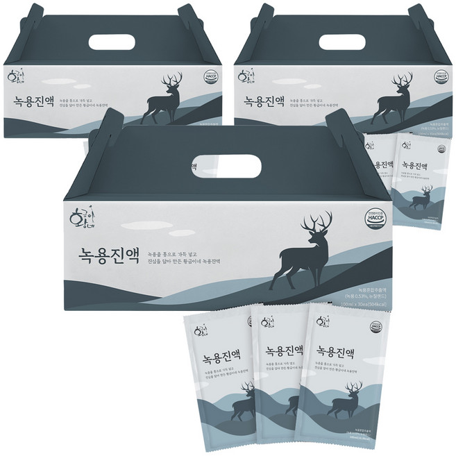 황금이네 녹용진액 30p, 3L, 3개
