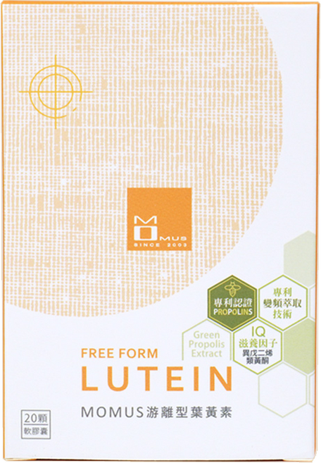 MOMUS 游離型葉黃素 軟膠囊, 20顆, 13g, 1盒