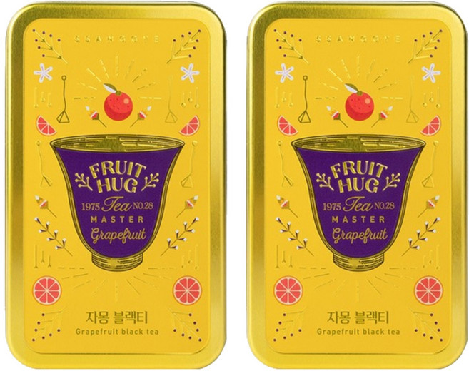 쌍계명차 과일허그 자몽 블랙티 티캔, 2.7g, 6개입, 2개