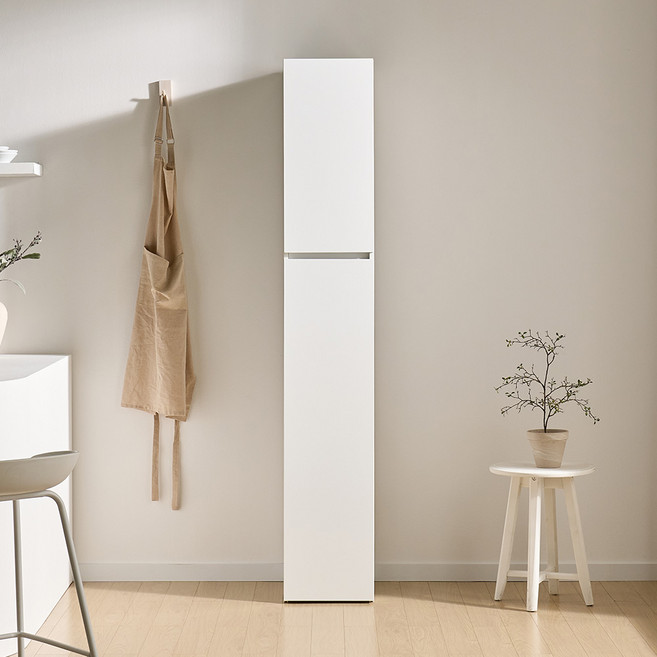 서울소호 오브 LPM 선반 주방 틈새장 방문설치 300 x 400 x 1810 mm, 화이트