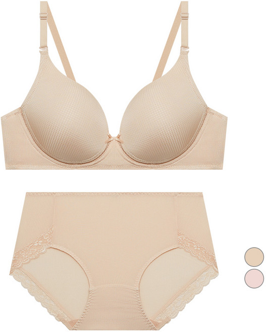 트라이엄프 여성용 인견 노와이어 브라 팬티 세트