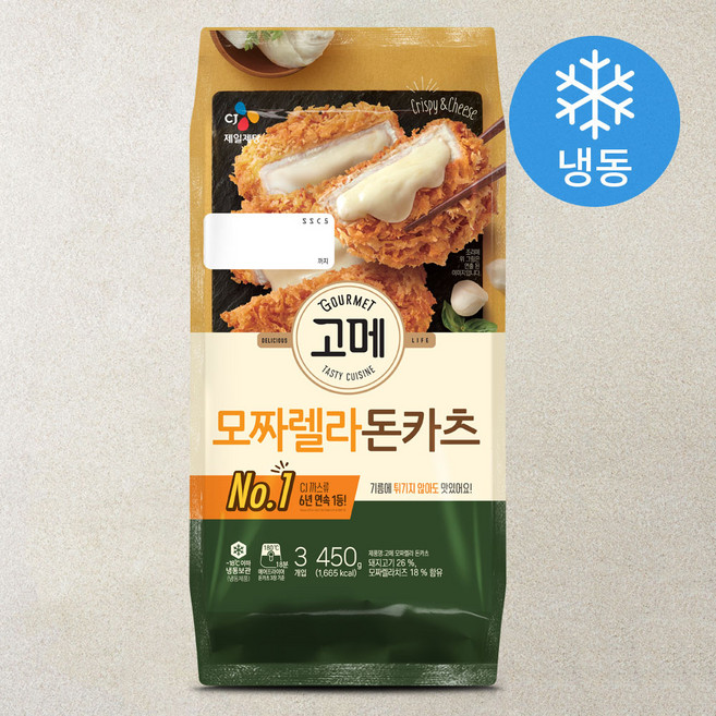 고메 모짜렐라 돈카츠 (냉동), 450g, 1개