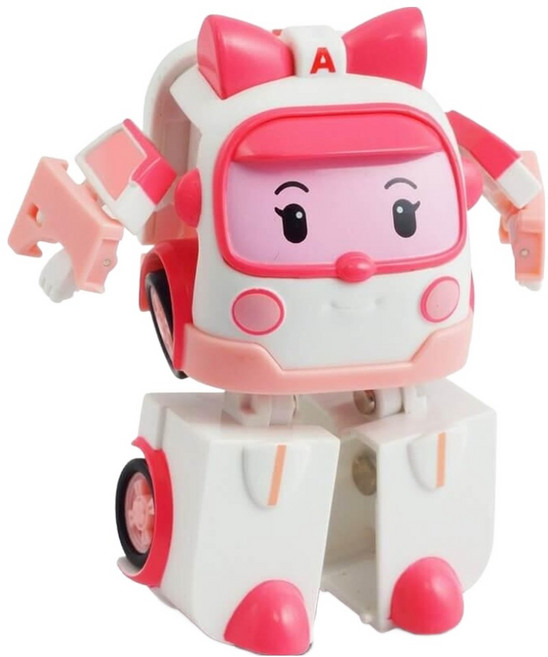 SiLverLit 銀輝 POLI 波力 迷你變形安寶 可變形設計搭配場景組 小朋友的救援英雄, 1盒