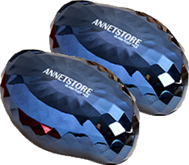 아넷브러쉬 글라스 풋파일 다이아몬드 블루, 1개입, 2개