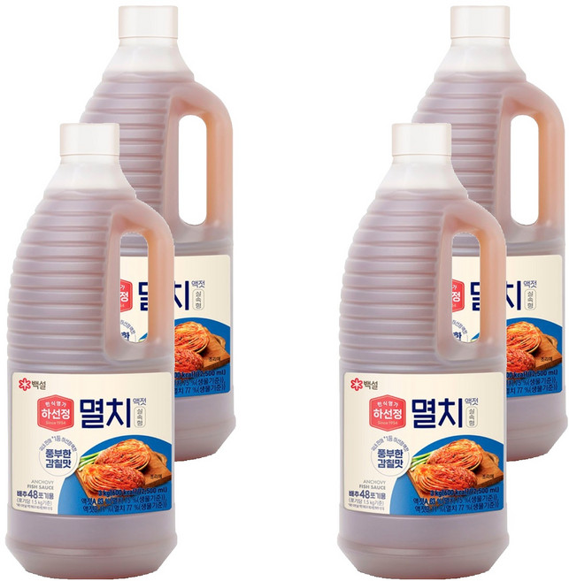 하선정 멸치 액젓, 3kg, 4개