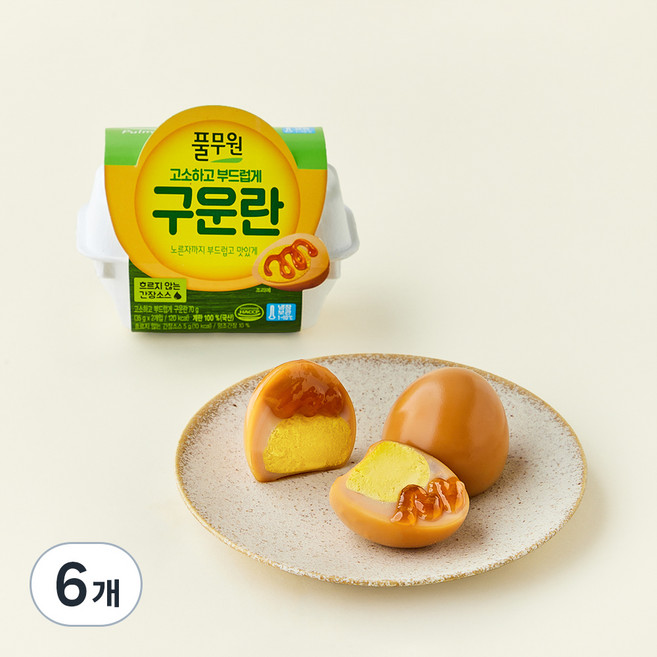 풀무원 고소하고 부드럽게 구운란 75g, 6개, 2구