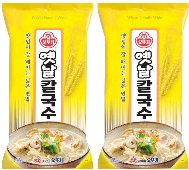 오뚜기옛날 칼국수, 1.5kg, 2개