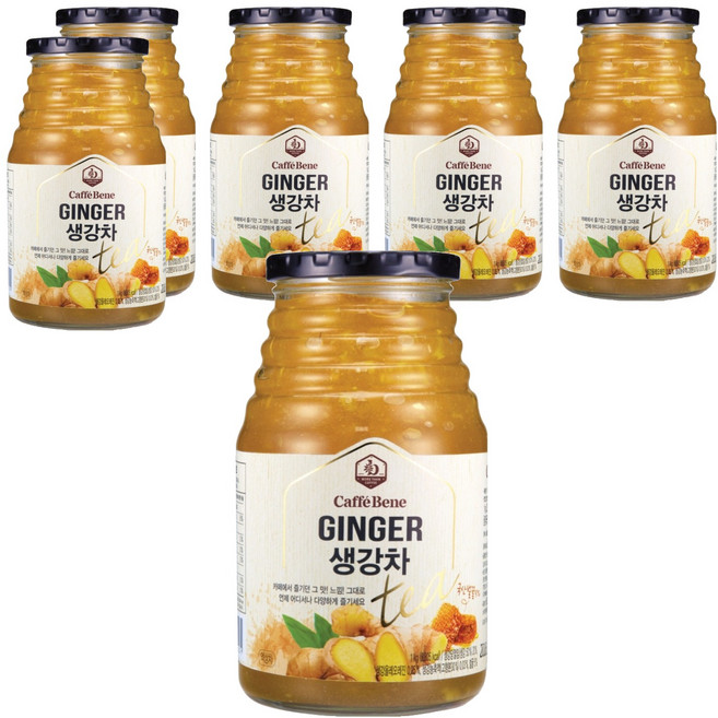 카페베네 과일청 생강차, 1kg × 6개, 1kg, 6개, 1개입