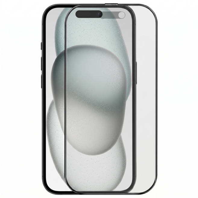 IPOP 智慧型手機 滿版 鋼化玻璃保護貼 for iPhone 15 Plus 防窺 9H 黑色