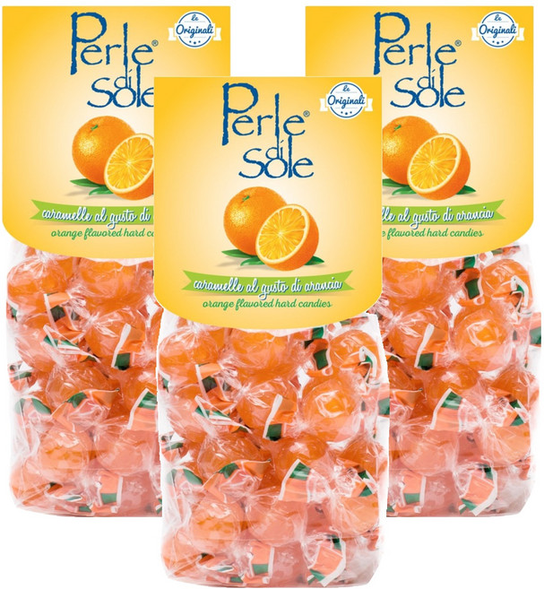Perle di Sole 柑橘風味糖, 200g, 3袋