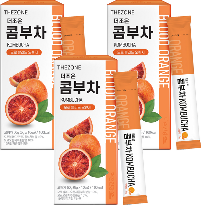 Better Health 康普茶沖泡飲 摩洛血橙口味, 10條, 3盒, 5g