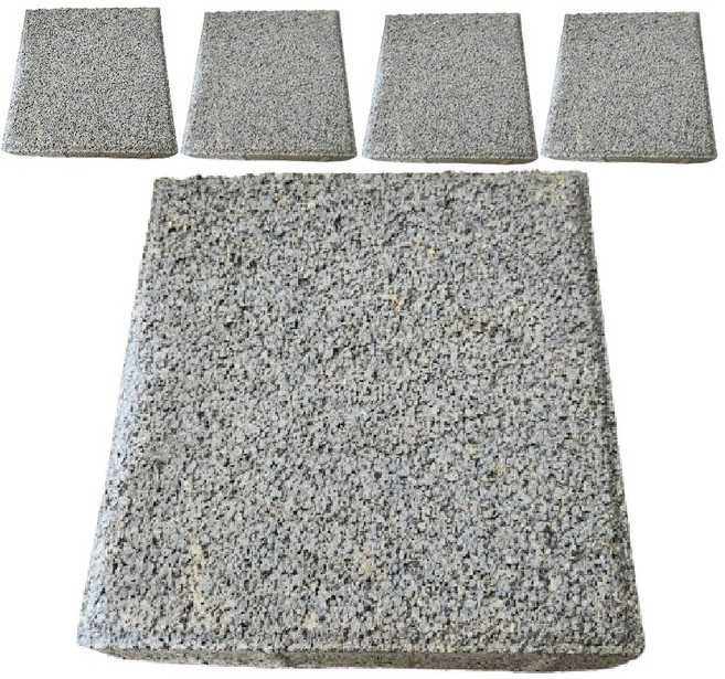 청진이엔씨 인조화강 스톤 보도블럭 60mm, 그레이, 5개