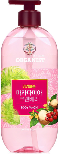 오가니스트 마카다미아 크렌베리 바디워시, 500g, 1개