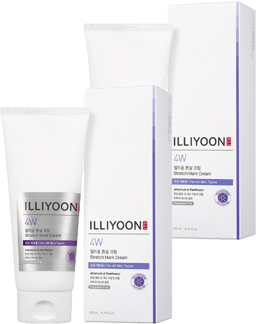 일리윤 저자극 튼살크림, 200ml, 2개