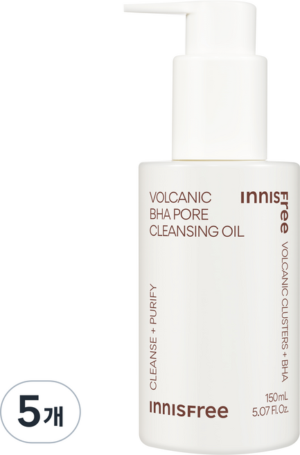 이니스프리 화산송이 모공 바하 클렌징 오일, 150ml, 5개