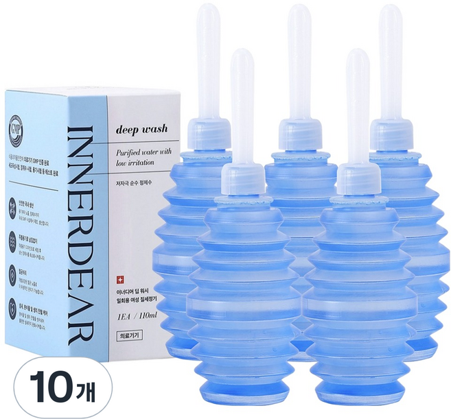 이너디어 딥워시 질세정기 여성청결제, 10개, 110ml