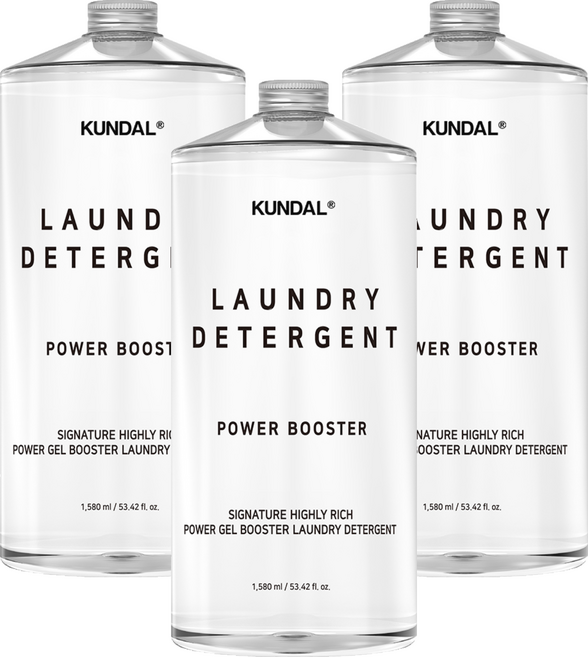 쿤달 시그니처 초고농축 파워 겔 부스터 액상세제 본품, 1.58L, 3개