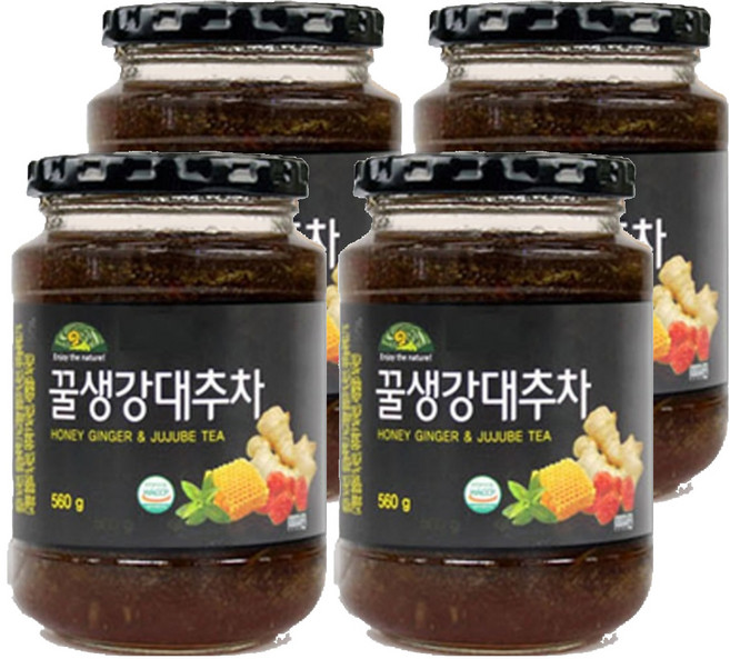 OrganicStory 꿀생강 대추차, 560g, 1개입, 4개