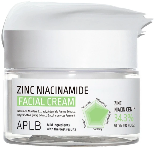 APLB 징크 나이아신아마이드 페이셜 크림, 55ml, 1개 - 쿠팡