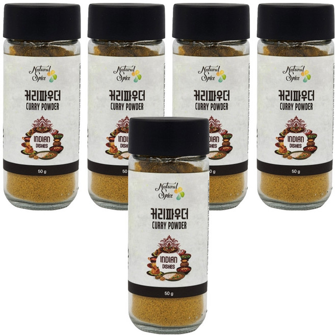 내츄럴스파이스 커리 파우더, 50g, 5개