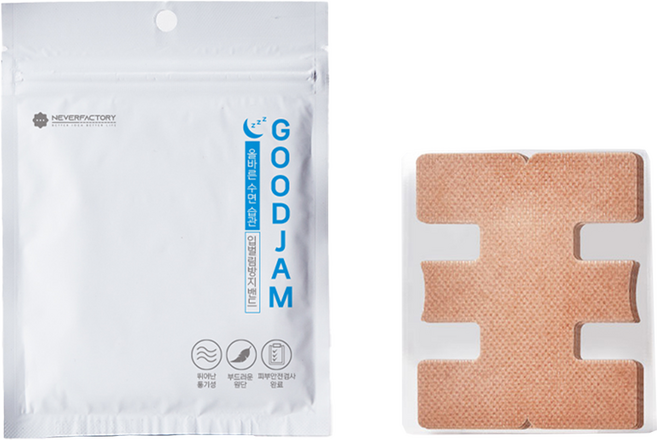 네버팩토리 굿잠 입벌림방지 E자 수면밴드 2p, 20개