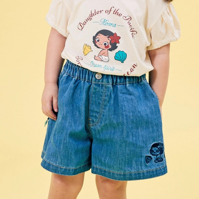 Disney 迪士尼 baby 莫娜丹寧短褲