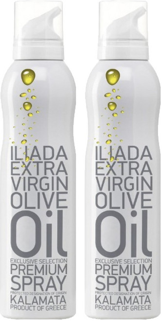 이리아다 엑스트라버진 올리브유 스프레이, 200ml, 2개