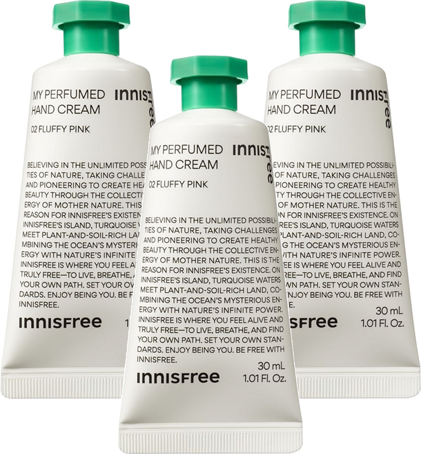 INNISFREE 我的香氛護手霜 02 Fluffy Pink, 30ml, 3件