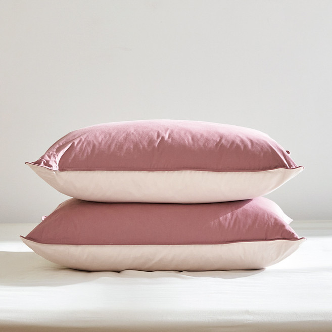 라뽐므 오폴레 구스 베개 2p, 드라이 로즈, 2개