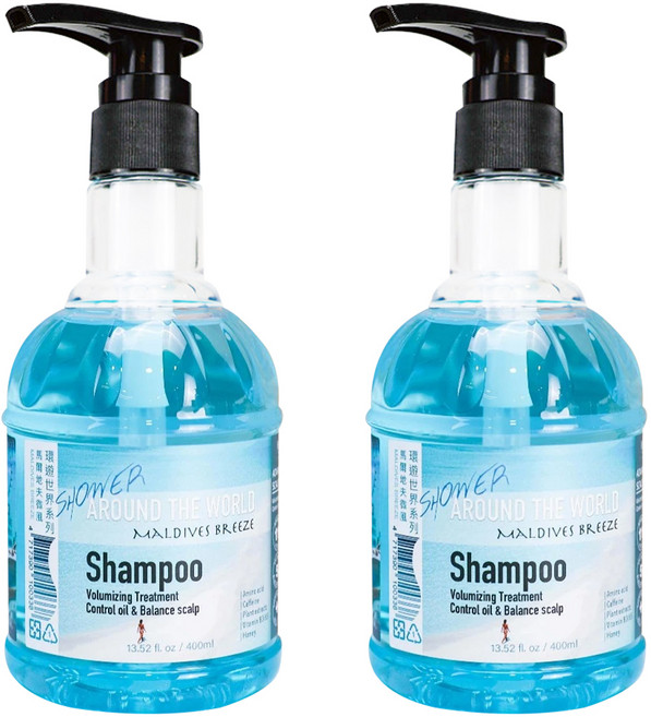 FANCY YOU 梵斯優品 環遊世界洗髮精 400ml (馬爾地夫-控油), 2瓶