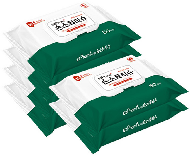 이지팜 손소독 티슈, 50매, 6개