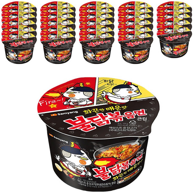 삼양 불닭볶음면 큰컵 105g, 36개