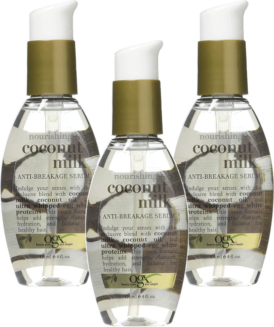 ogx 椰奶護髮精華, 3個, 118ml