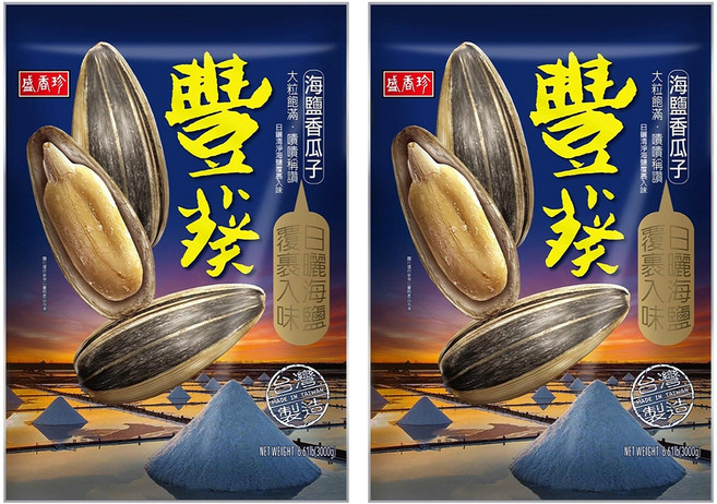 盛香珍 海鹽香瓜子, 2個, 3kg