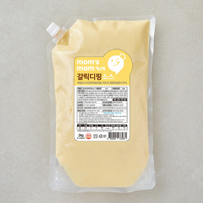 맘스맘 갈릭디핑 소스, 2kg, 1개