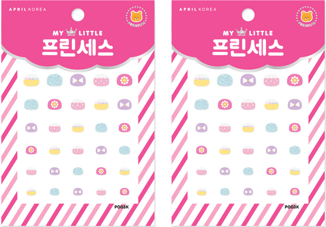 에이프릴네일 마이리틀 프린세스 키즈 네일스티커, P003K 살랑살랑 봄바람, 2개
