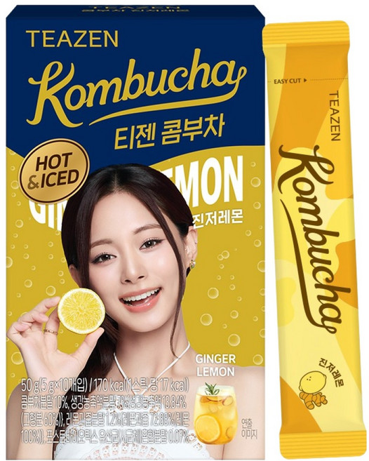 티젠 콤부차 진저레몬, 5g, 10개입, 1개